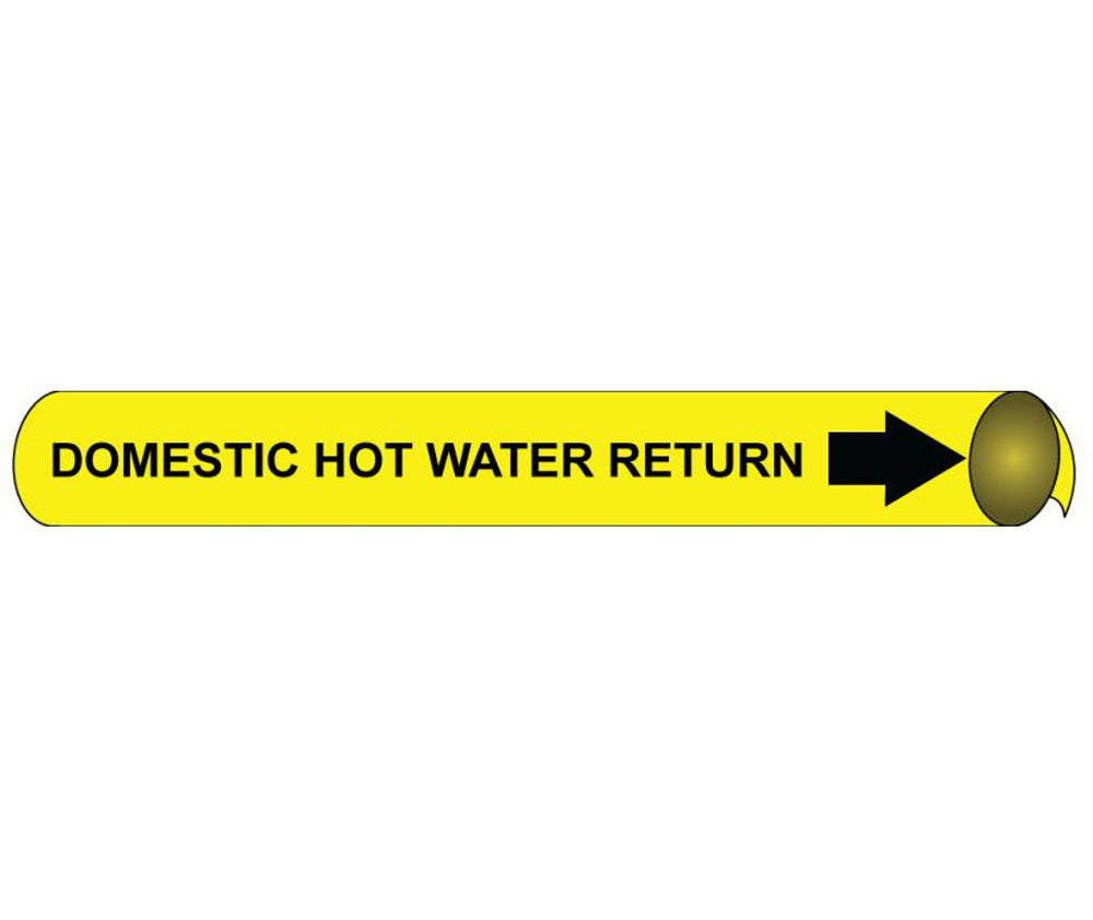 Domestic Cold Water Supply Precoiled/Strap-On Pipe Marker-eSafety Supplies, Inc