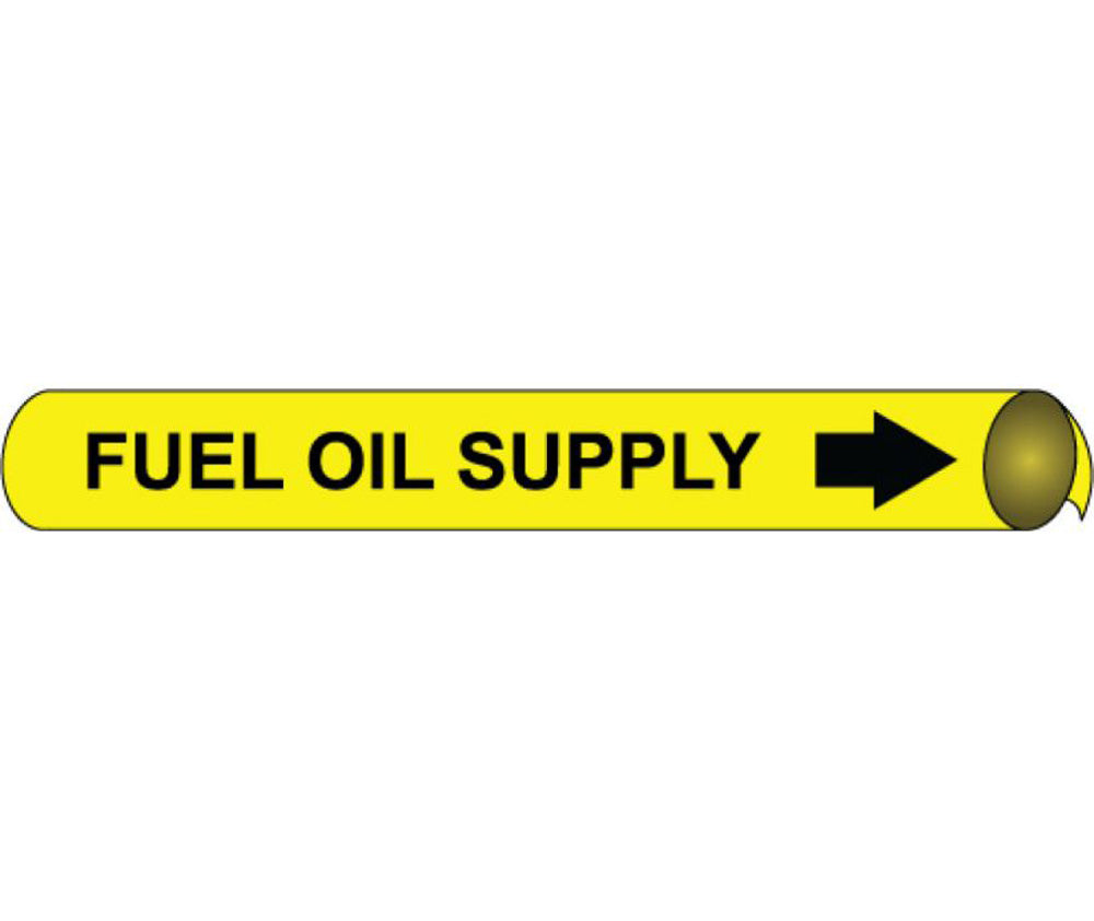 Fuel Oil Precoiled/Strap-On Pipe Marker-eSafety Supplies, Inc