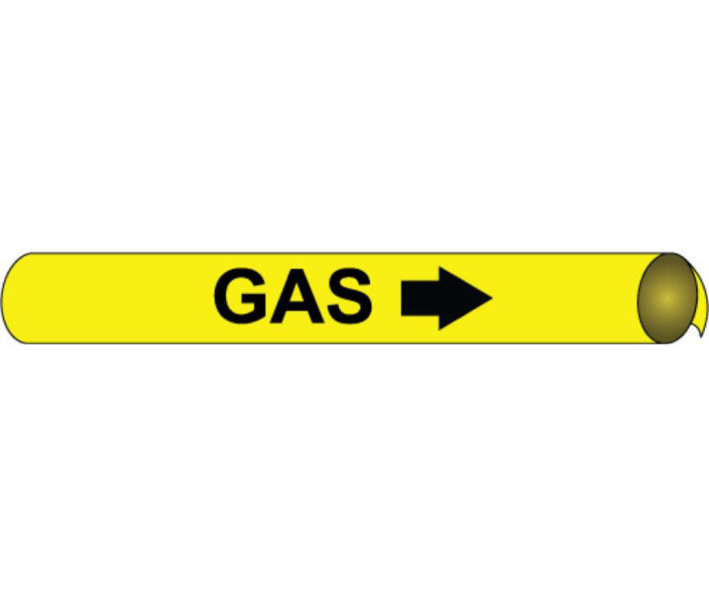 Fuel Oil Return Precoiled/Strap-On Pipe Marker-eSafety Supplies, Inc