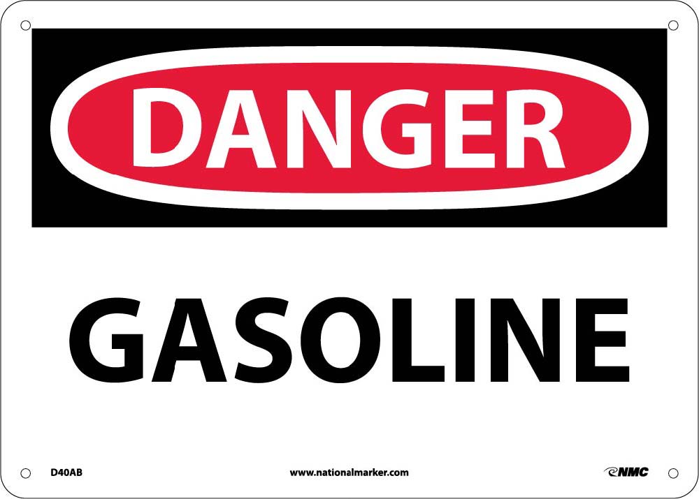 Danger Gasoline Sign-eSafety Supplies, Inc