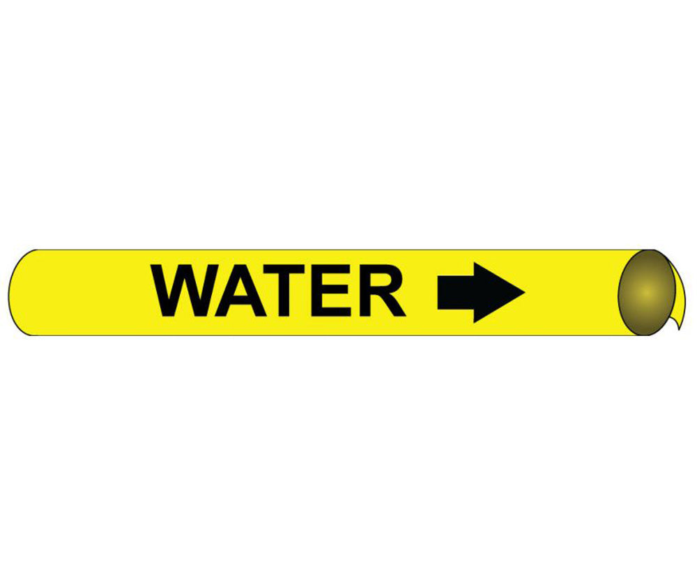 Water Precoiled/Strap-On Pipe Marker-eSafety Supplies, Inc