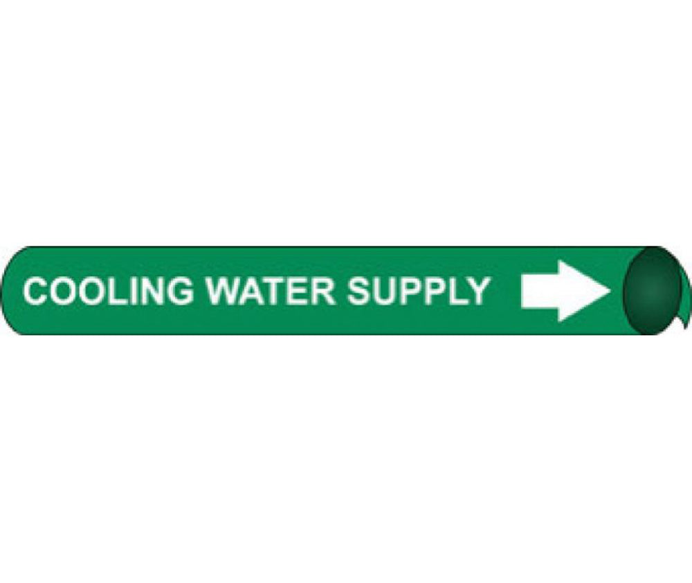 Heating Return Precoiled/Strap-On Pipe Marker-eSafety Supplies, Inc
