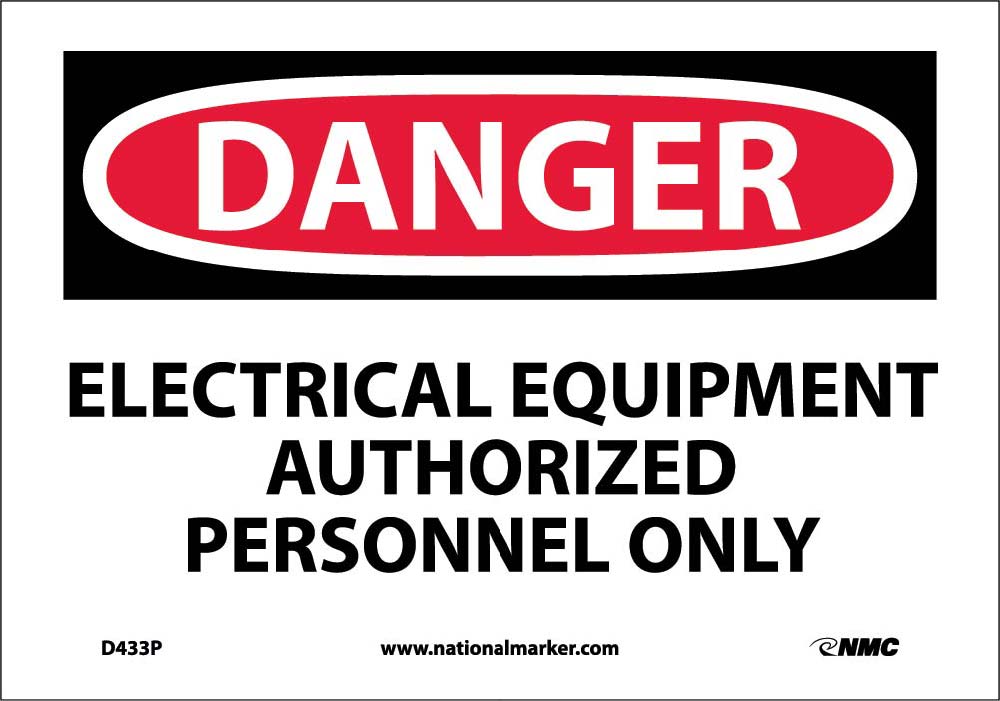 Danger Electrical Equipment Sign
