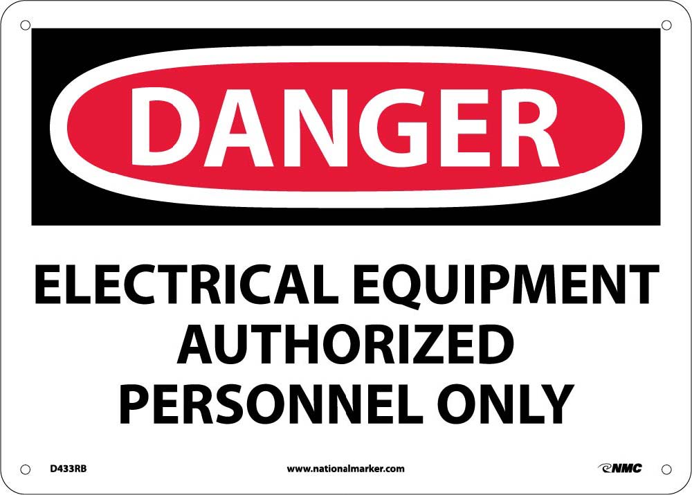 Danger Electrical Equipment Sign-eSafety Supplies, Inc