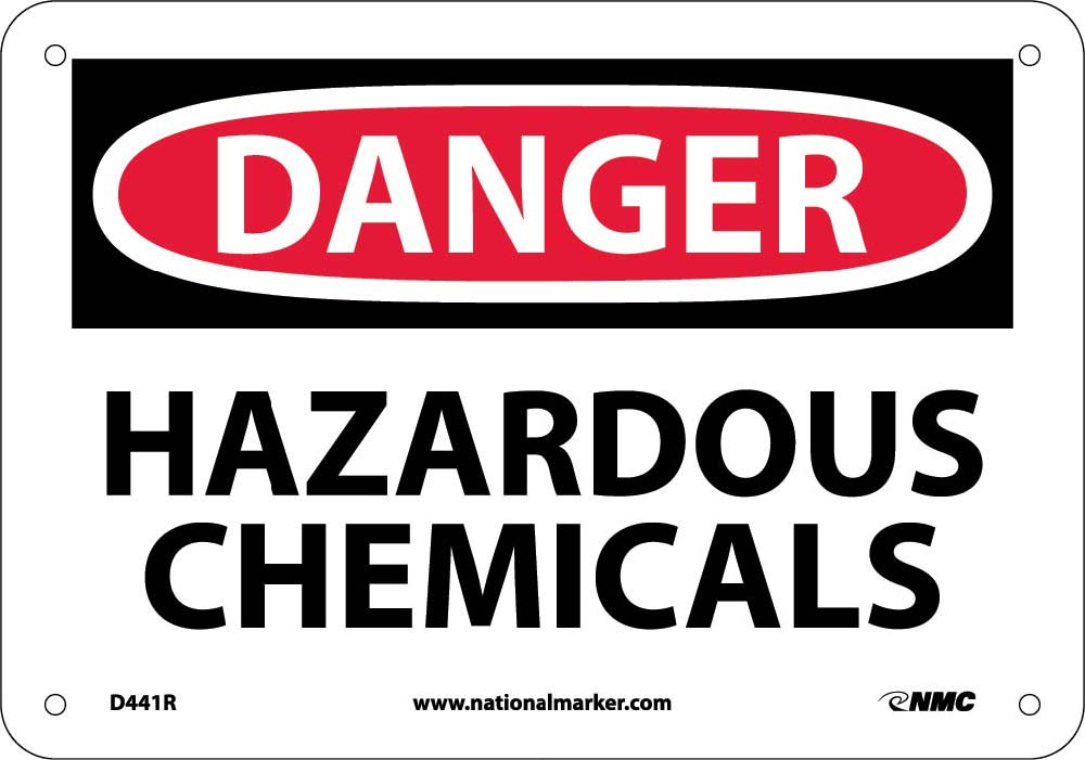 Danger Hazardous Chemicals Sign-eSafety Supplies, Inc