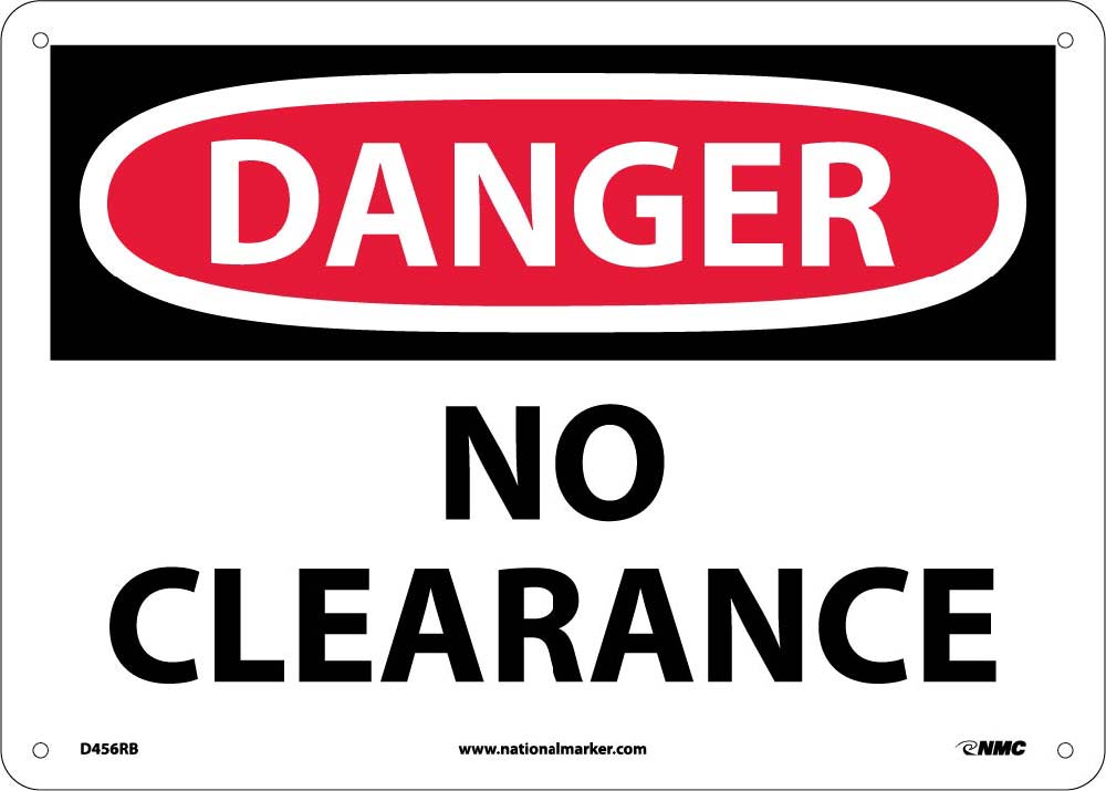 No Clearance Sign-eSafety Supplies, Inc