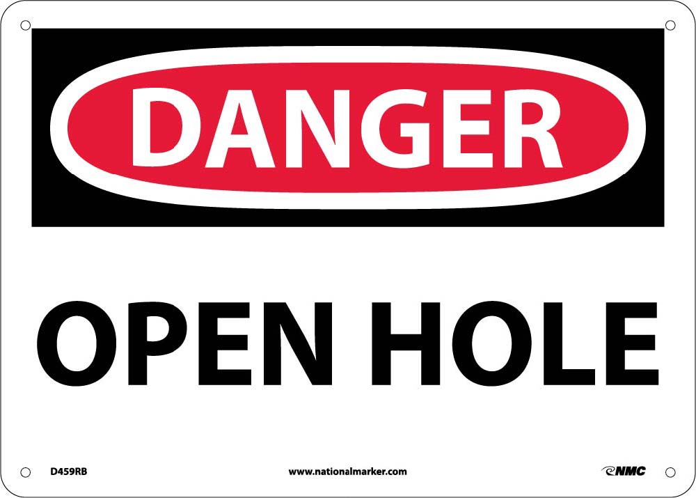 Danger Open Hole Sign-eSafety Supplies, Inc