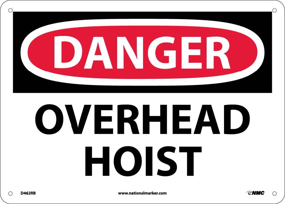 Danger Overhead Hoist Sign-eSafety Supplies, Inc
