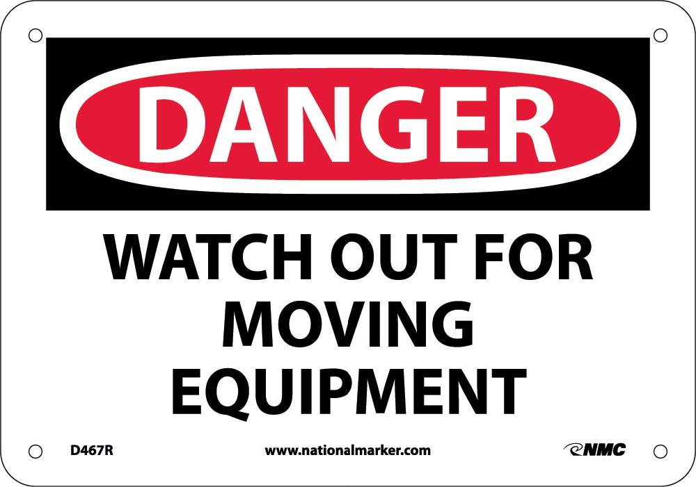 Danger Watch Out For Moving Equipment Sign-eSafety Supplies, Inc