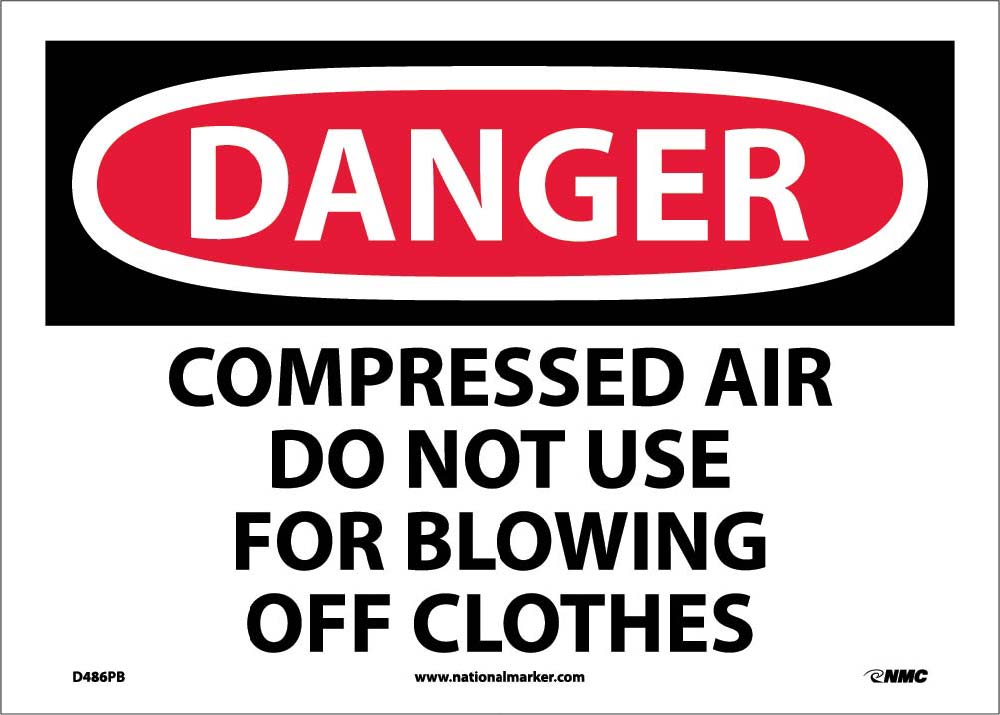 Danger Compressed Air Do Not Use Sign-eSafety Supplies, Inc