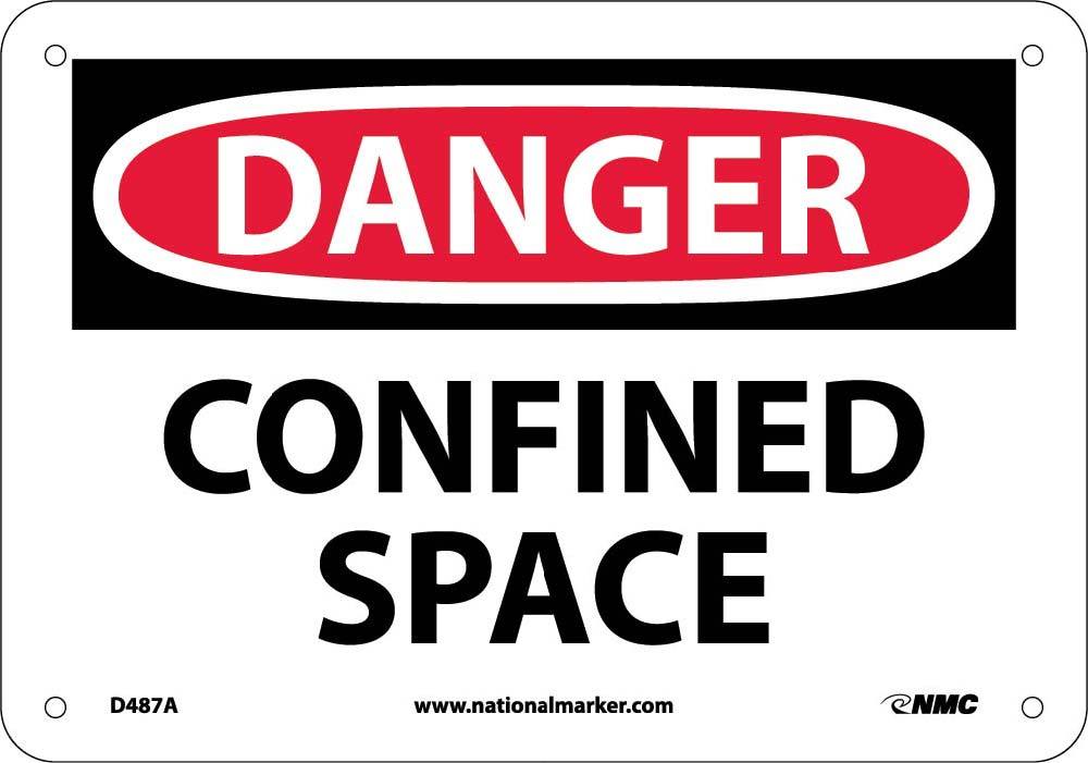 Danger Confined Space Sign-eSafety Supplies, Inc