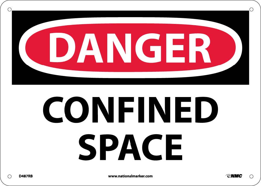 Danger Confined Space Sign-eSafety Supplies, Inc