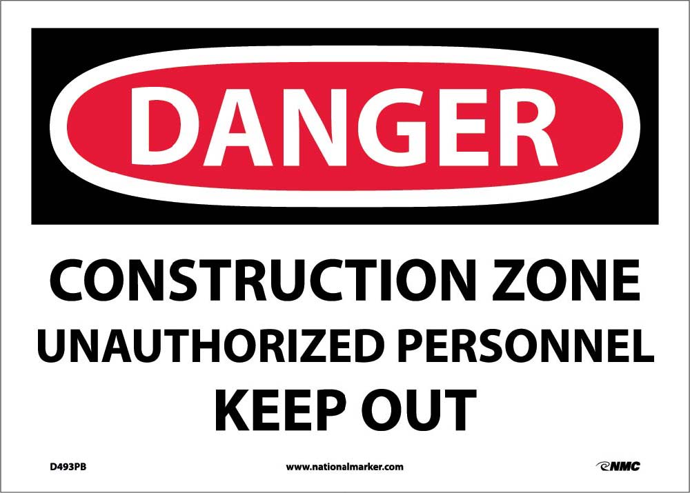 Danger Construction Zone Sign-eSafety Supplies, Inc