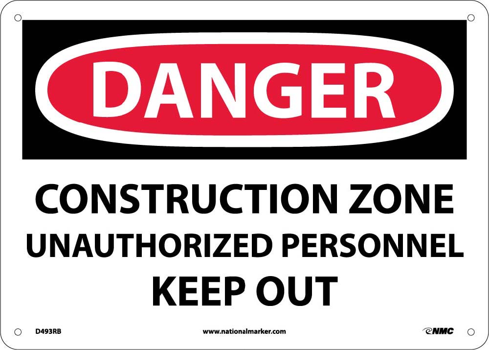 Danger Construction Zone Sign-eSafety Supplies, Inc