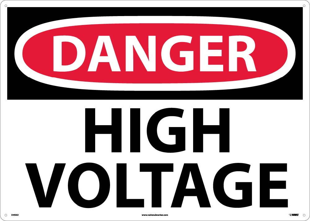 Large Format Danger High Voltage Sign-eSafety Supplies, Inc