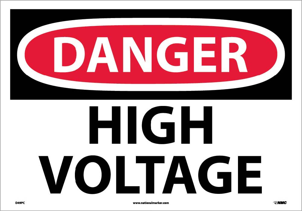 Large Format Danger High Voltage Sign-eSafety Supplies, Inc