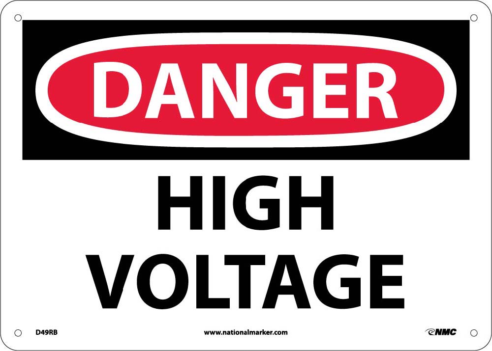 Danger High Voltage Sign-eSafety Supplies, Inc