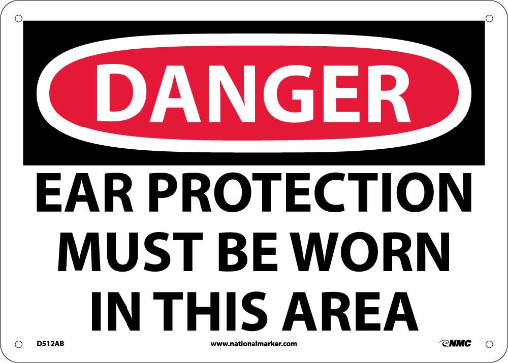 Danger Ear Protection Must Be Worn In This Area Sign-eSafety Supplies, Inc