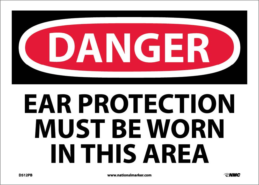 Danger Ear Protection Must Be Worn In This Area Sign-eSafety Supplies, Inc
