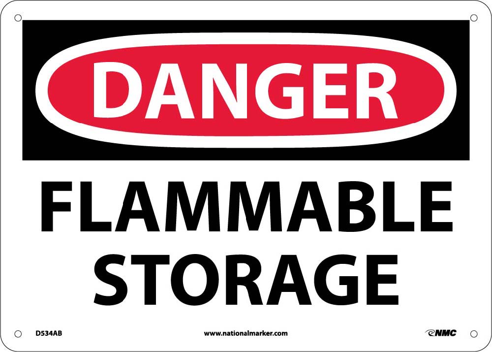 Danger Flammable Storage Sign-eSafety Supplies, Inc