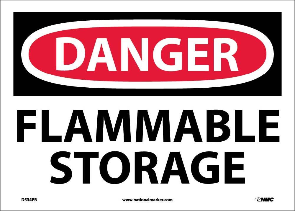 Danger Flammable Storage Sign-eSafety Supplies, Inc