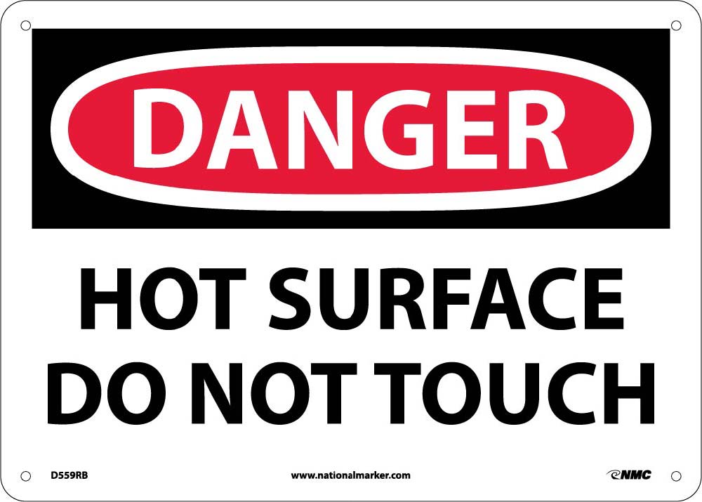 Danger Hot Surface Do Not Touch Sign-eSafety Supplies, Inc