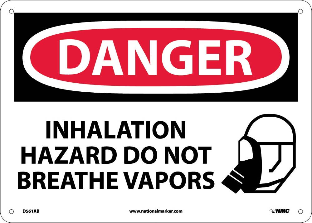 Danger Inhalation Hazard Do Not Breath Vapors Sign-eSafety Supplies, Inc