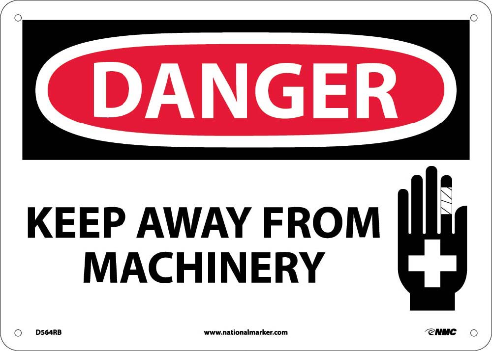 Danger Keep Away From Machinery Sign-eSafety Supplies, Inc