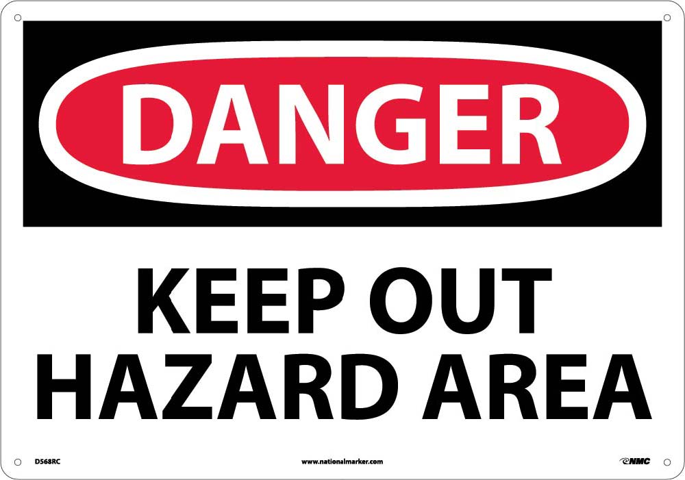 Danger Keep Out Hazard Area Sign-eSafety Supplies, Inc