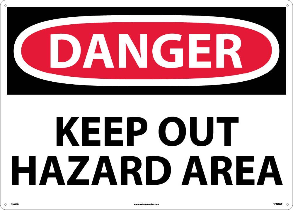 Danger Keep Out Hazard Area Sign-eSafety Supplies, Inc