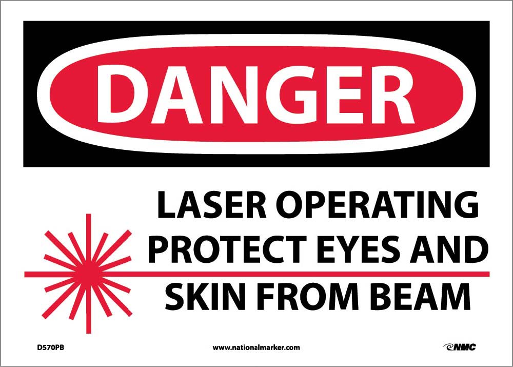 Danger Laser Operating Sign-eSafety Supplies, Inc