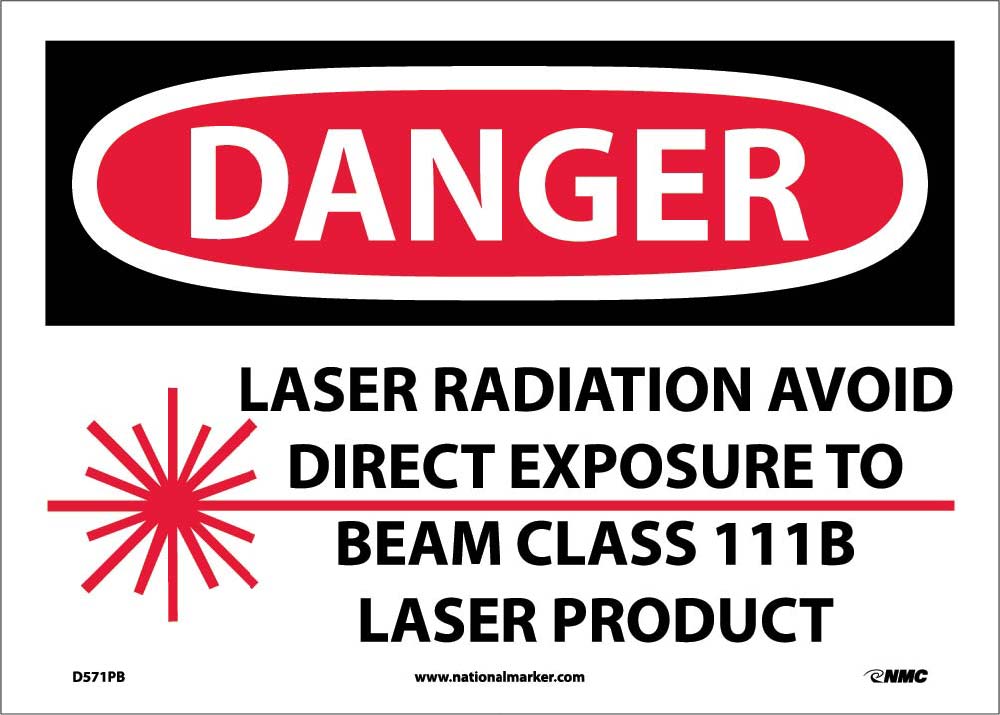 Danger Laser Radiation Avoid Direct Exposure Sign-eSafety Supplies, Inc