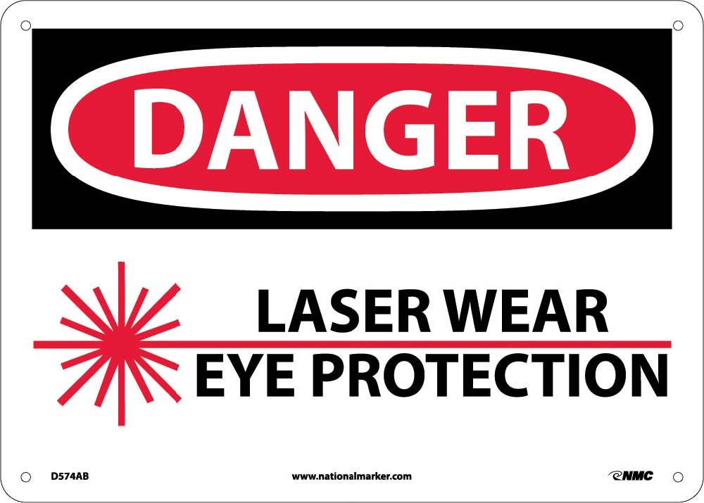 Danger Laser Wear Eye Protection Sign-eSafety Supplies, Inc