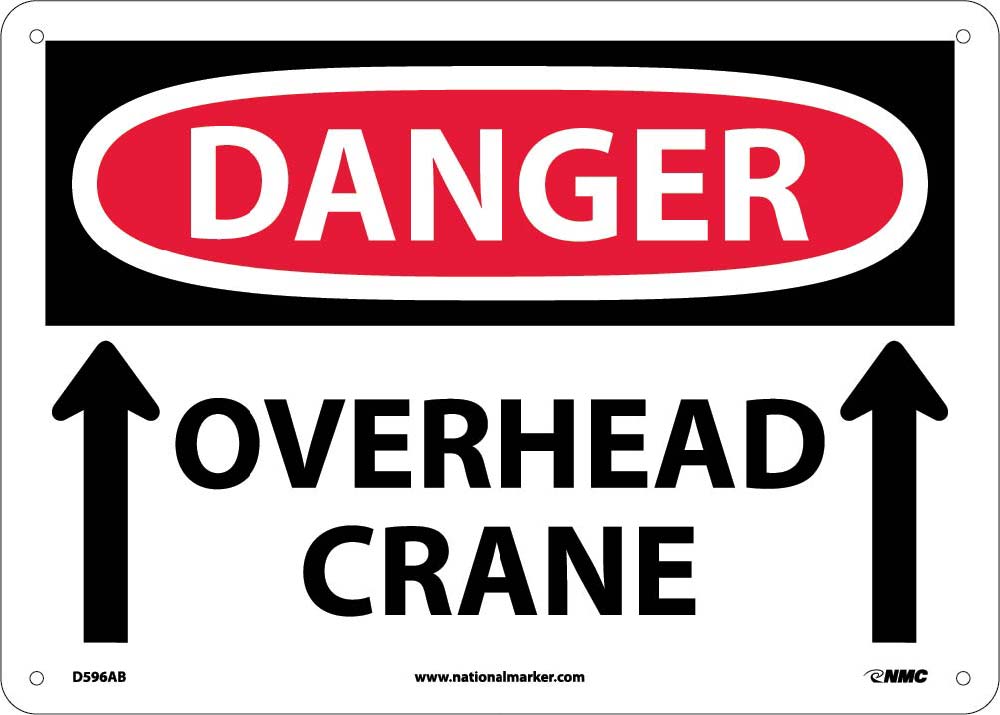 Danger Overhead Crane Sign-eSafety Supplies, Inc