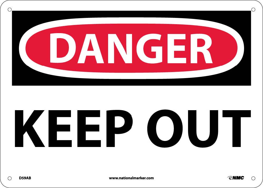 Danger Keep Out Sign-eSafety Supplies, Inc