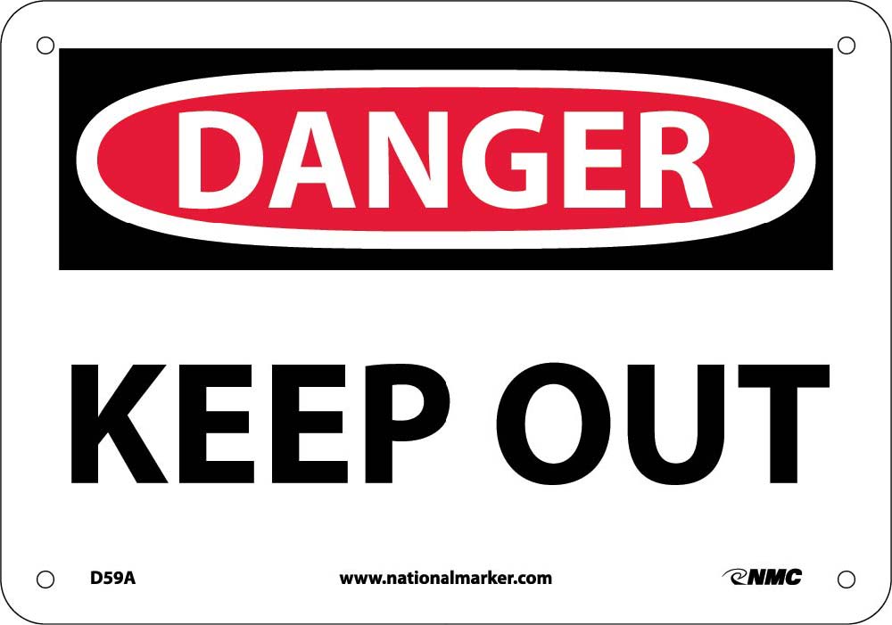 Danger Keep Out Sign-eSafety Supplies, Inc