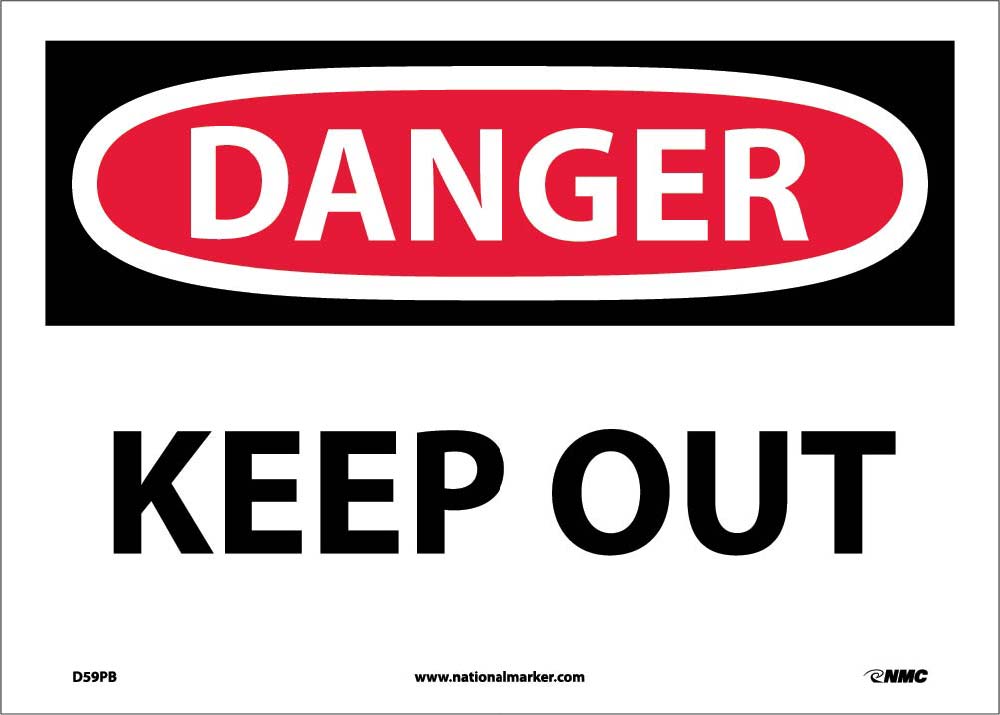 Danger Keep Out Sign-eSafety Supplies, Inc