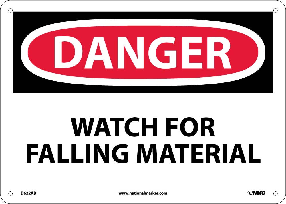 Danger Watch For Falling Material Sign-eSafety Supplies, Inc