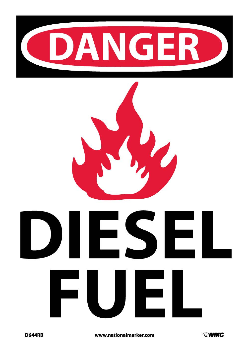 Danger Diesel Fuel Sign-eSafety Supplies, Inc