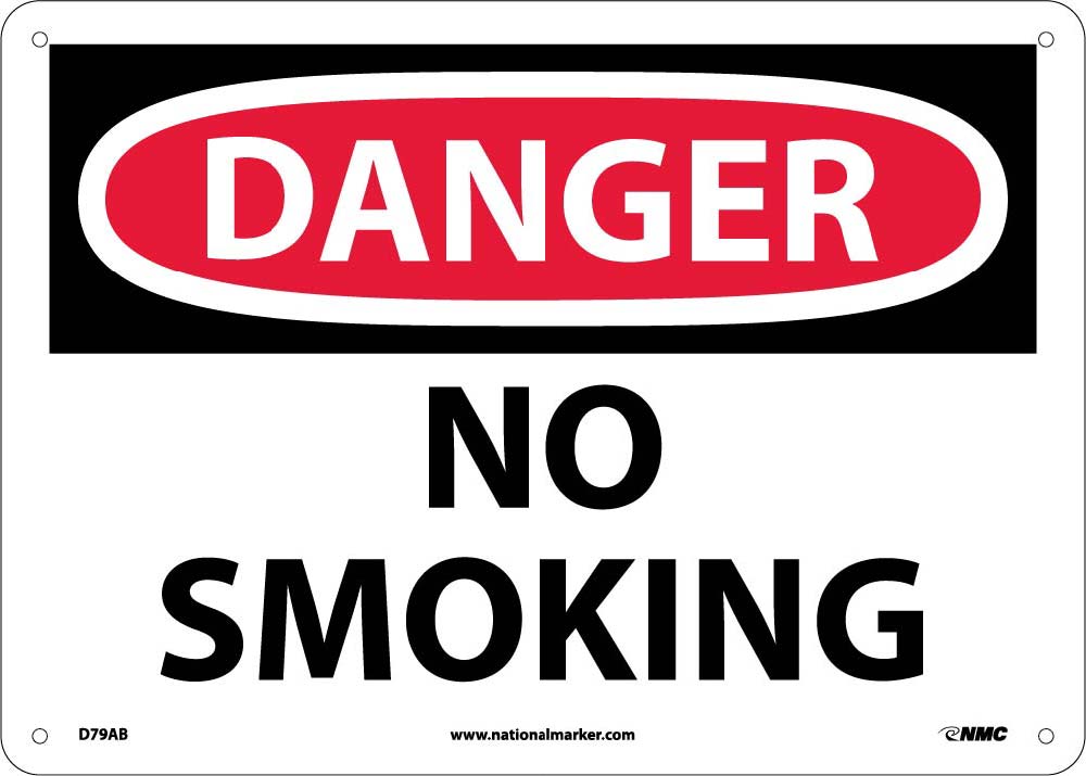 Danger No Smoking Sign-eSafety Supplies, Inc