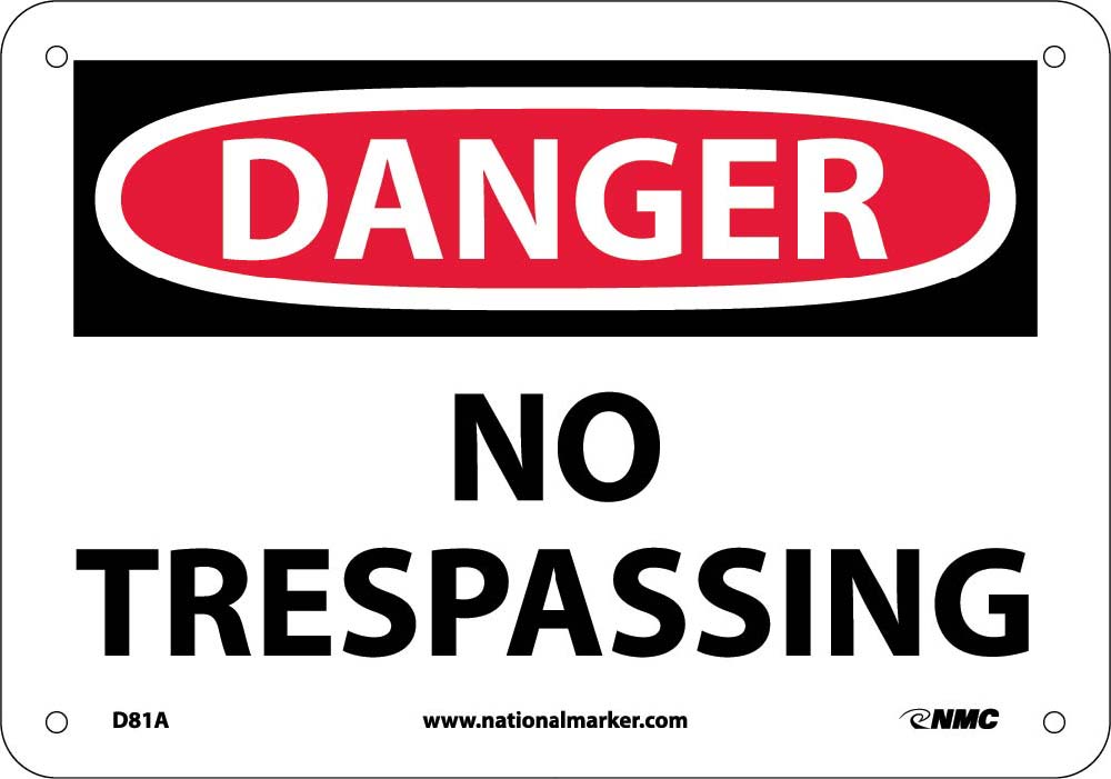 Danger No Trespassing Sign-eSafety Supplies, Inc