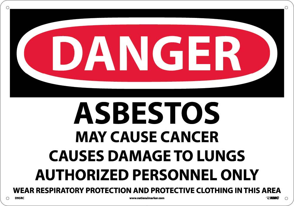 Danger Asbestos Sign-eSafety Supplies, Inc