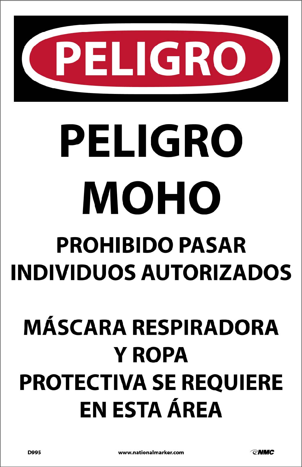 Danger Microbial Hazard Spanish Paper Hazard Sign - Pack of 100-eSafety Supplies, Inc
