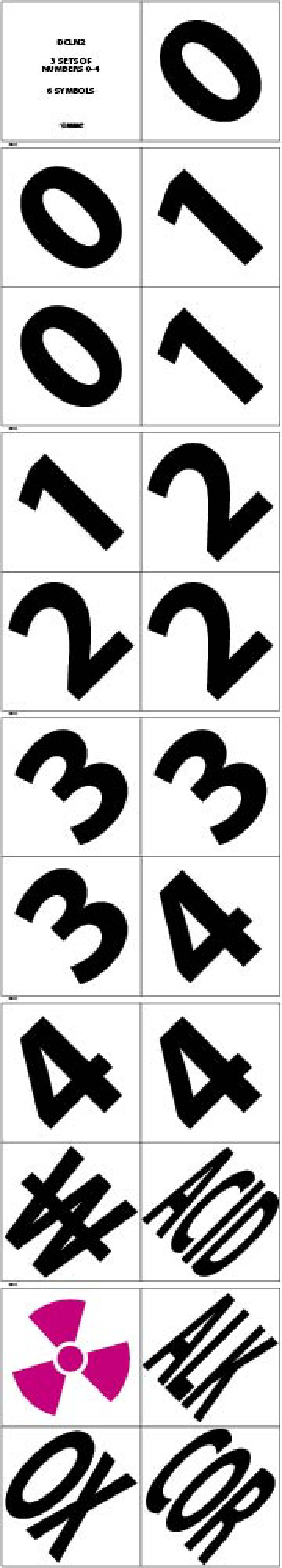 2" Numbers And Symbols Kit-eSafety Supplies, Inc