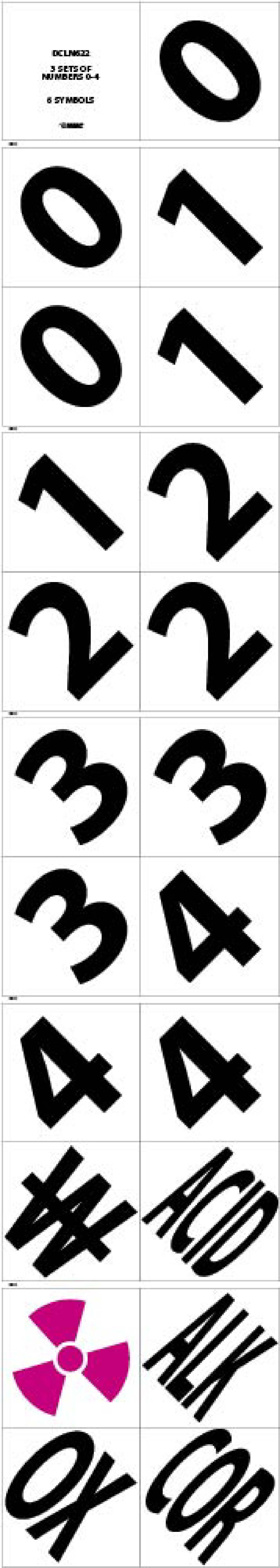 6" Number And Symbol Kit-eSafety Supplies, Inc