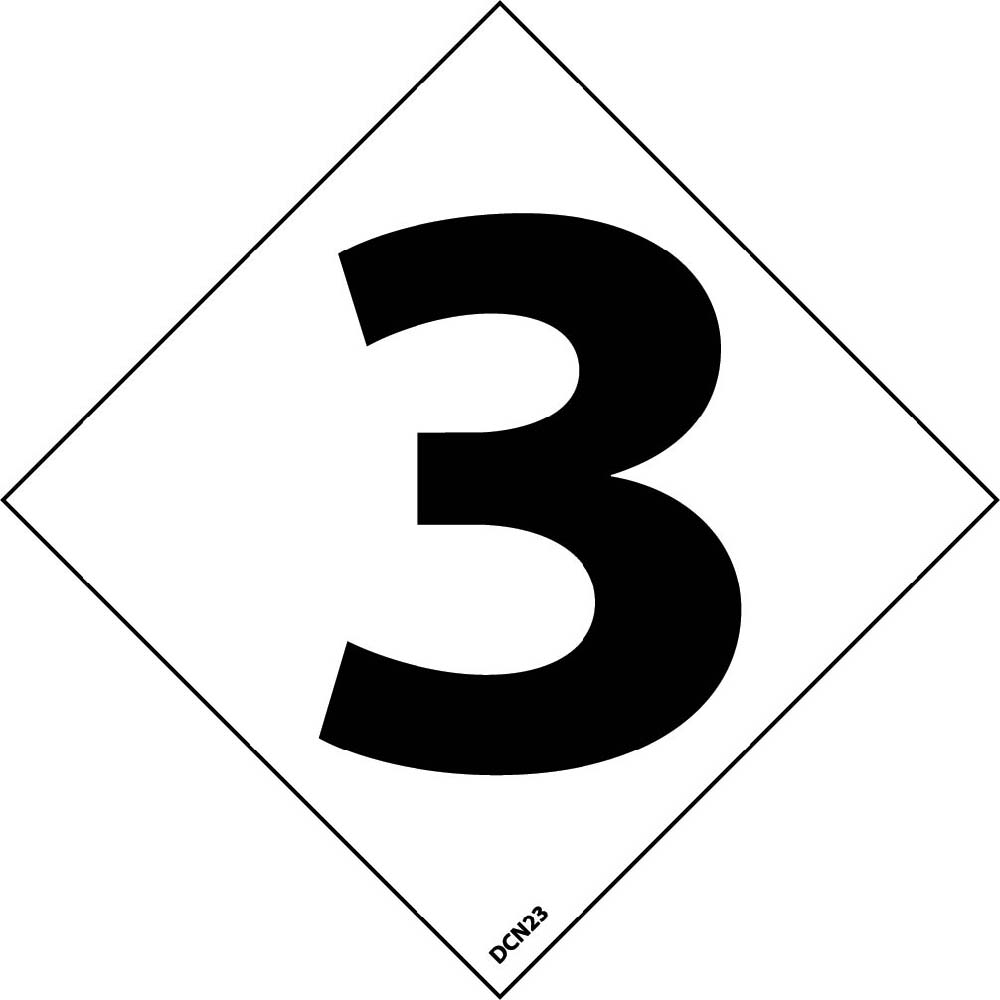 Nfpa Label Number 2" - 5 Pack-eSafety Supplies, Inc