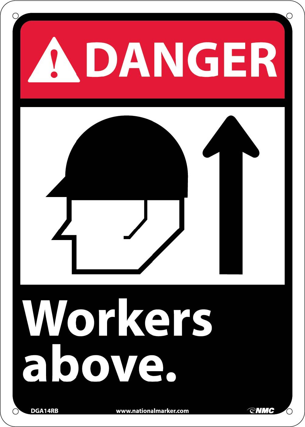 Danger Workers Above Sign-eSafety Supplies, Inc