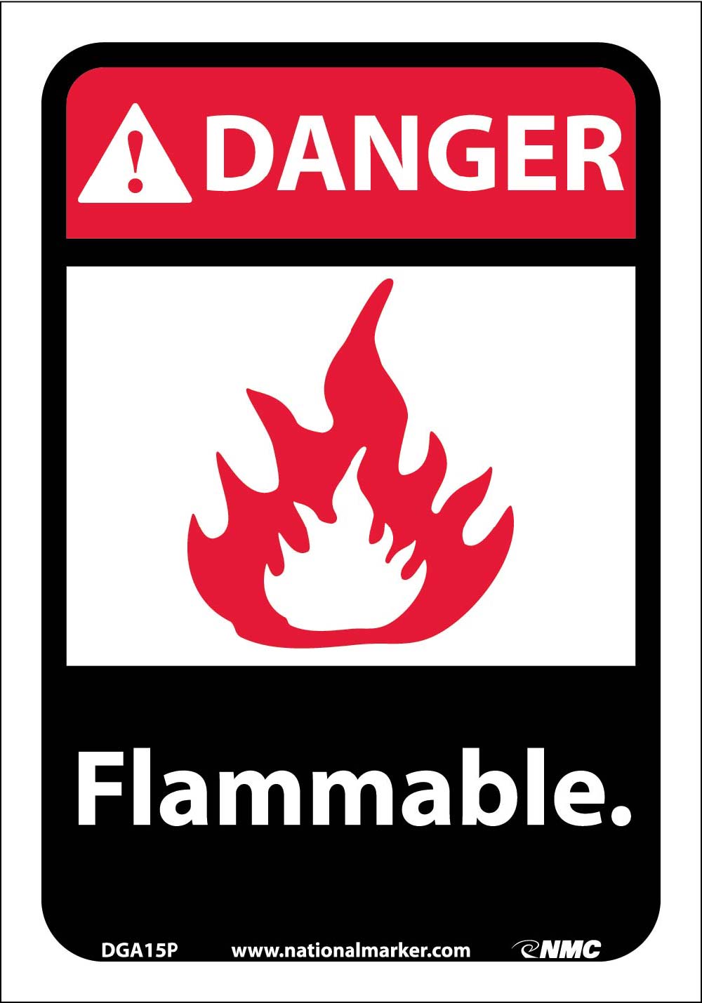 Danger Flammable Sign - Bilingual-eSafety Supplies, Inc