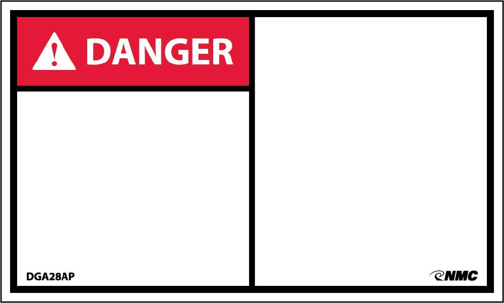 Danger Label - 5 Pack-eSafety Supplies, Inc
