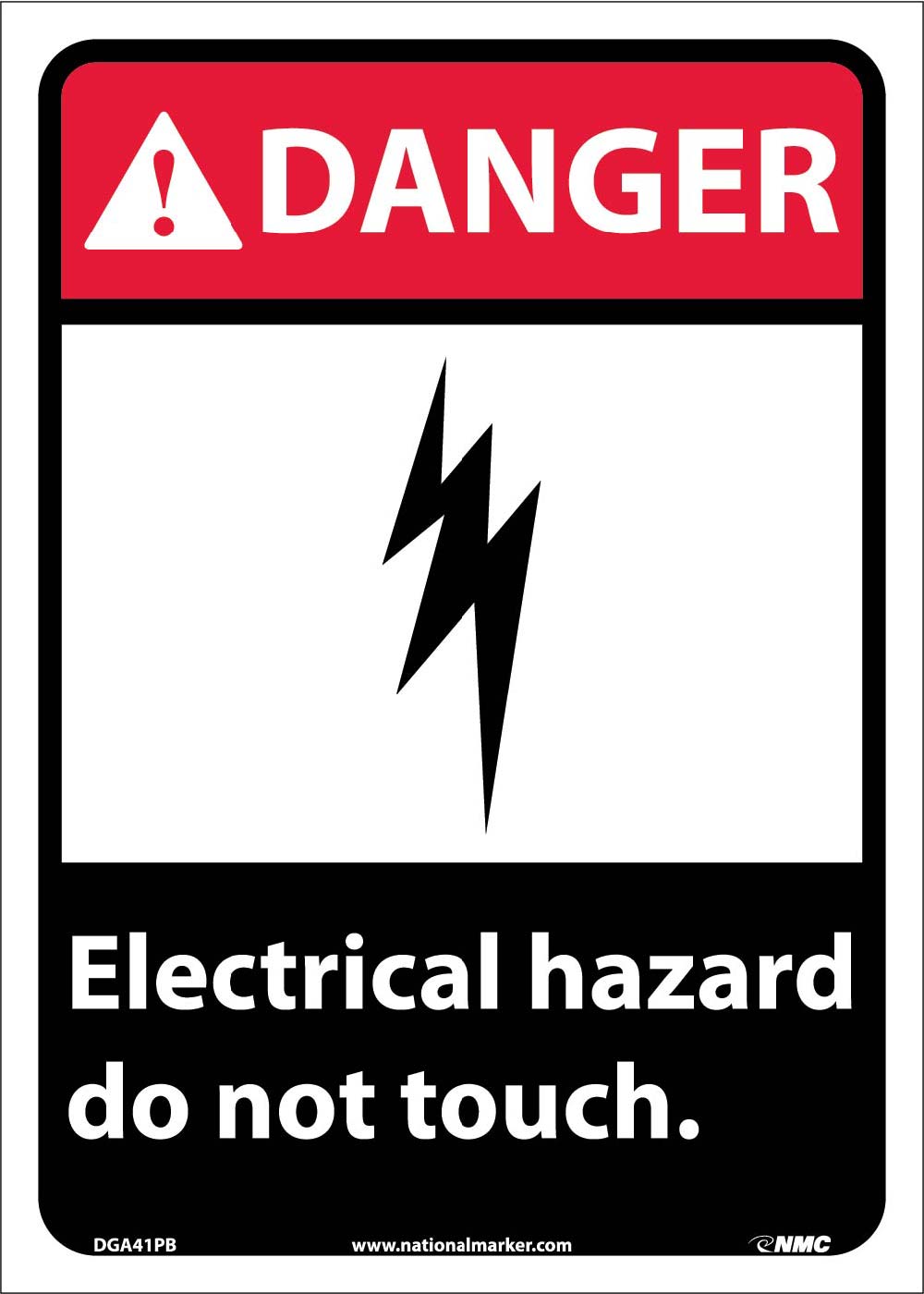 Danger Electrical Hazard Do Not Touch Sign-eSafety Supplies, Inc